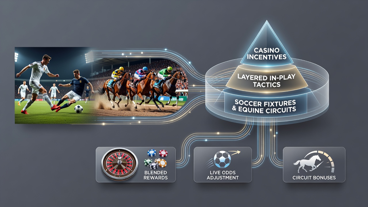 Casino bonuses paired with live soccer and horse racing betting tactics