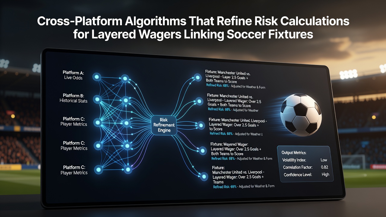 Visual representation of algorithmic risk layers connecting football and horse racing wagers