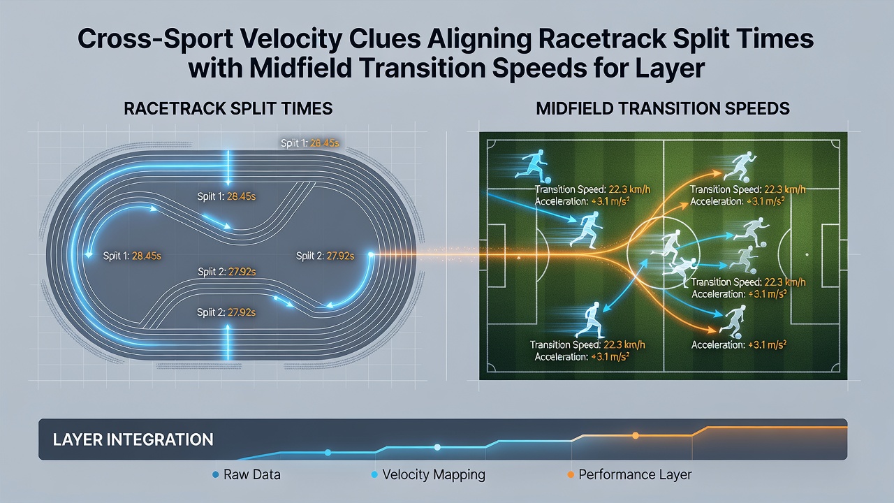 Data overlay showing aligned velocity profiles from horse racing sections and soccer midfield movements