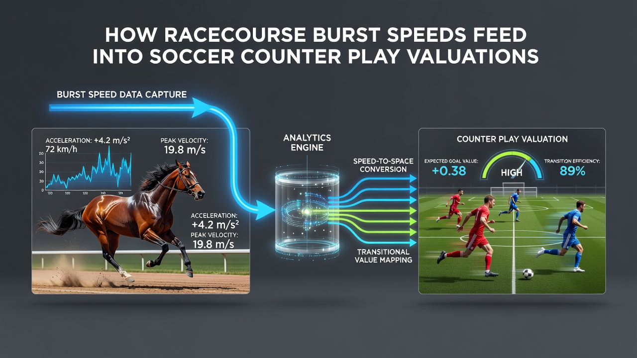 Soccer pitch overlay with velocity heat maps derived from racecourse sprint analytics