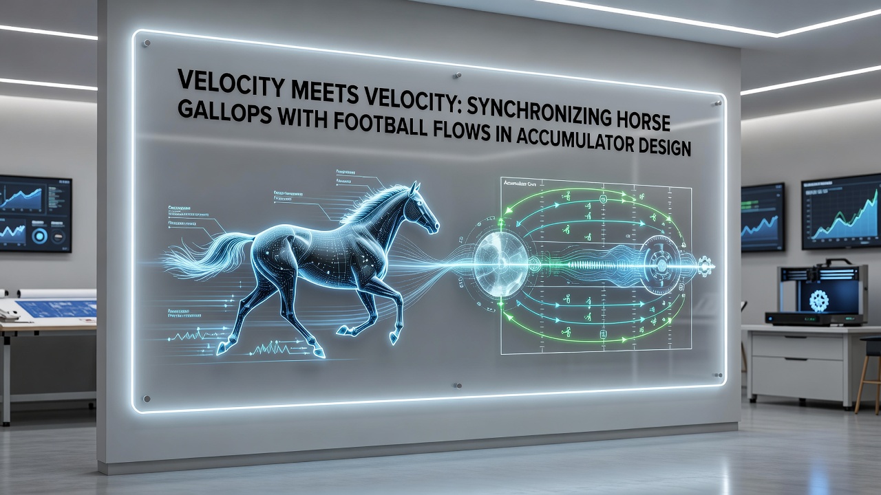 Chart comparing horse gallop velocities and football flow rates used in accumulator leg selection